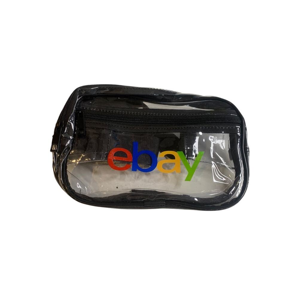 Ebay Open 2024 Swag Belt Bag Clear Branded Black Trim New Adjustable‎